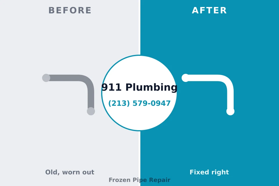 Before and after: plumbing repair Talladega, AL